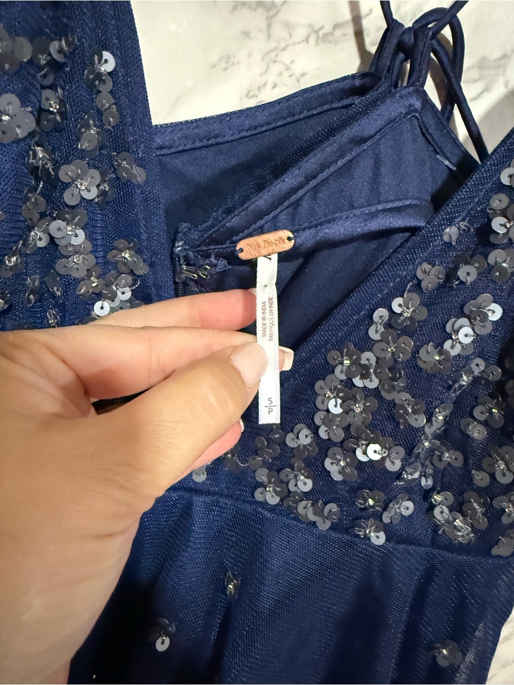 NEW Free People Noel Shine Mini Dress S - Picture 7 of 14